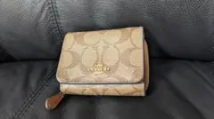 【suisui様専用】COACHシグネチャー 三つ折り財布 コンパクトウォレット
