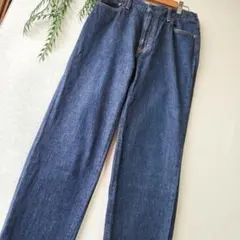 グリーンレーベルリ…『Ｓ』インディゴ テーパード デニムパンツ ゆるだぼのサムネイル