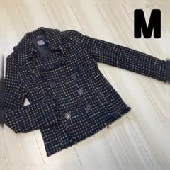 レディース アウター ジャケット コート 長袖 ボタン ドット 水玉 冬服