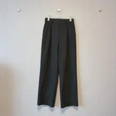 UNIQLO ユニクロ レディース タックワイドパンツ ブラック 黒 Sサイズ