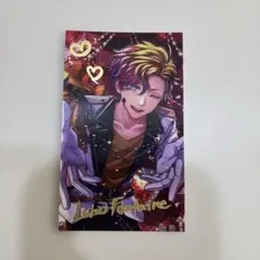 あくねこ　バレンタインフォト風カード　箔押し　ロノ