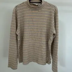 ベージュ ストライプ ボーダー　XLサイズ　長袖