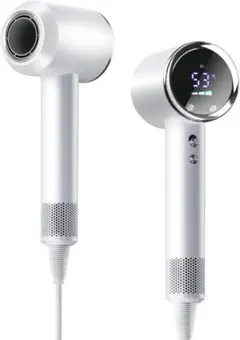 新品ドライヤー白大風量 風速表示 ヘアドライヤー 速乾 美髪1400Wサロン級