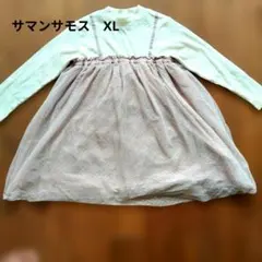 【洗濯済】Samansa Mos2 XL ワンピースのサムネイル