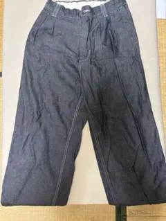 メンズ デニムパンツ ワンタック ダークグレーのサムネイル