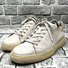 ECCO クラシック スニーカー 本革 （GRAVEL/LIMESTONE） - メルカリ