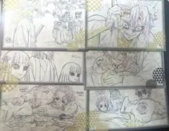 鬼滅の刃　ダイニング　ポストカード　冨岡義勇　不死川実弥　竈門炭治郎　等　6枚