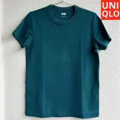 UNIQLO クルーネックT 半袖　Tシャツ ユニクロ　ダークグリーン　Lサイズ