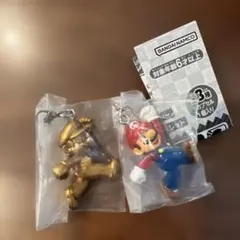 スーパーマリオ めじるしアクセサリー2 マリオ 金マリオ 2点セット