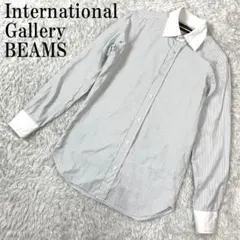 インターナショナルギャラリービームス 長袖シャツ ブラック 15/38 B522