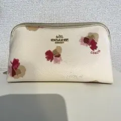 COACH フラワープリント ポーチ