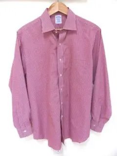 Brooks Brothers ギンガムチェック柄のポロカラーシャツ