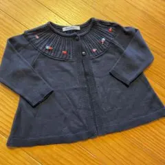 【未使用品】ファミリア　familiar カーディガン サイズ80 ネイビー