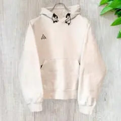 ACG ナイキ刺繍ロゴ パーカー コットン 白 M