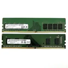 Micron 1R×8 PC4-2666V-UA2-11メモリ 8GB✕2枚 - メルカリ