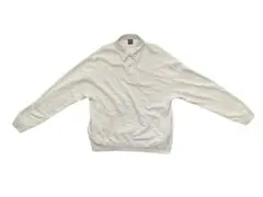 HUF ハフ 霜降りグレー ハーフジップ 襟付き ロゴ スウェット