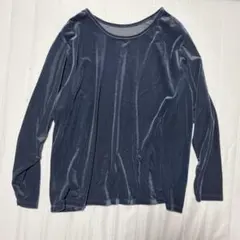 studio CLIP シアーベロアリラックスダブルフロントプルオーバー