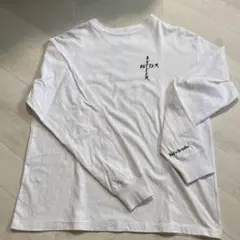 SHAGGIE ロゴ長袖カットソー ホワイト