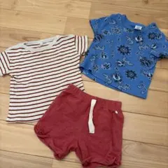 プチバトー　70 80 12m 74cm ３枚セット　半袖