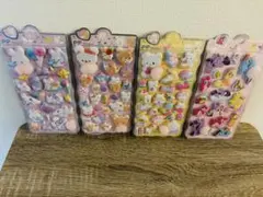 うさぎ、クマ、ユニコーン　ぷくぷくシール ももシール　ぷっくりシール 4枚セット