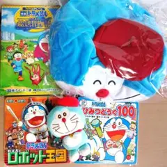 ドラえもんまとめ売り5個 アミューズメント帽子と絵本・マスコットセット