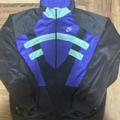 90s Nike ジップアップジャケット Sサイズ 紫黒