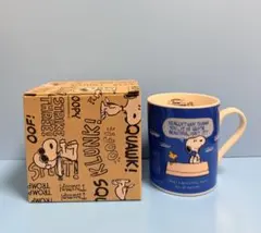 【新品・箱付き】スヌーピー マグカップ VintagePEANUTS日本製ブルー