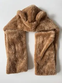 ダッフィーフード付きマフラー 帽子 ディズニー