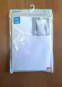 エアリズム　L　UVカット　長袖　ホワイト　画像➄必見！