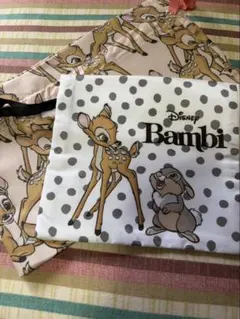 ディズニー　バンビ　巾着　未使用　しまむら