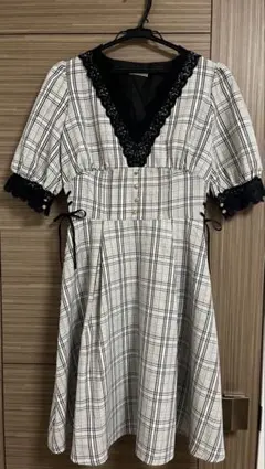 アクシーズファム　チェックワンピース