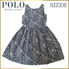 【美品】Polo Ralph Lauren 花柄ノースリーブワンピース 6