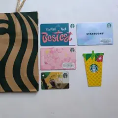 【 STARBUCKS 】 スターバックス カード 5枚セット