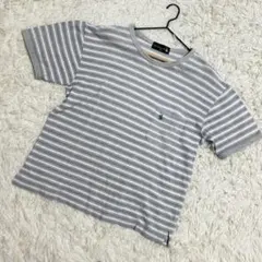 Knights of Round Table tシャツ　ボーダー柄 グレー（M）