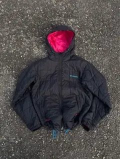 Columbia hooded puffer jacket テック ブラック