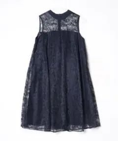 【美品】kaene カエン Aラインワンピース/サイズF/ブラック