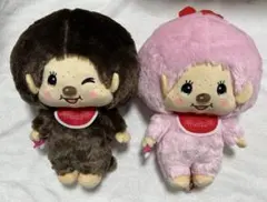 Monchhichi 2種セット　モンチッチ BIGぬいぐるみ