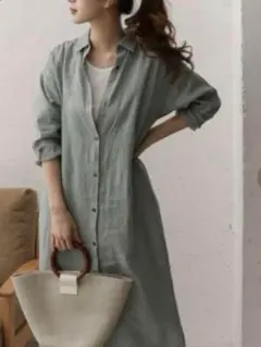 アーバンリサーチドアーズ　リネンバックタックシャツワンピース アーバンリサーチ