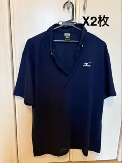 Mizuno ネイビー ポロシャツ Lサイズ
