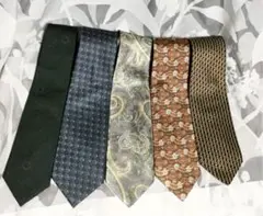 ネクタイ　5本セット　シルク 100％