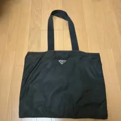 PRADA プラダ トートバッグ ブラック トライアングルロゴ ナイロンのサムネイル