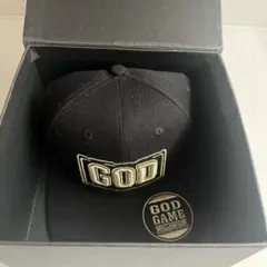 GOD GAME ブラックベースボールキャップ