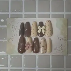 秋ネイル ネイルチップ