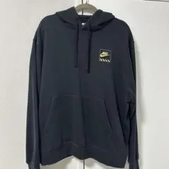NIKE パーカー ブラック ゴールド バックプリント XXL