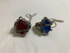 家庭教師ヒットマンリボーン　ニューボンゴレリング　嵐　雨　2個セット