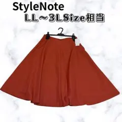 新品タグ付 StyleNote フレアスカート テラコッタ LL〜3Lのサムネイル