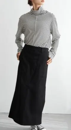 ★未使用　タグ付き★【LBC】ストライプ タートルネック M