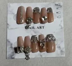 ネイルチップ　ベイビーブーマーネイル　ワンホンネイル　ギャルネイル