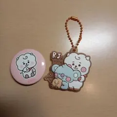 BT21 RJ & KOYA キーホルダー RJ缶バッチ