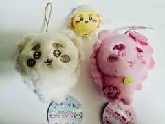 【未使用】ちいかわ ポーチ ぬいぱれっと みるくいろ さくらいろ シーサー 3個